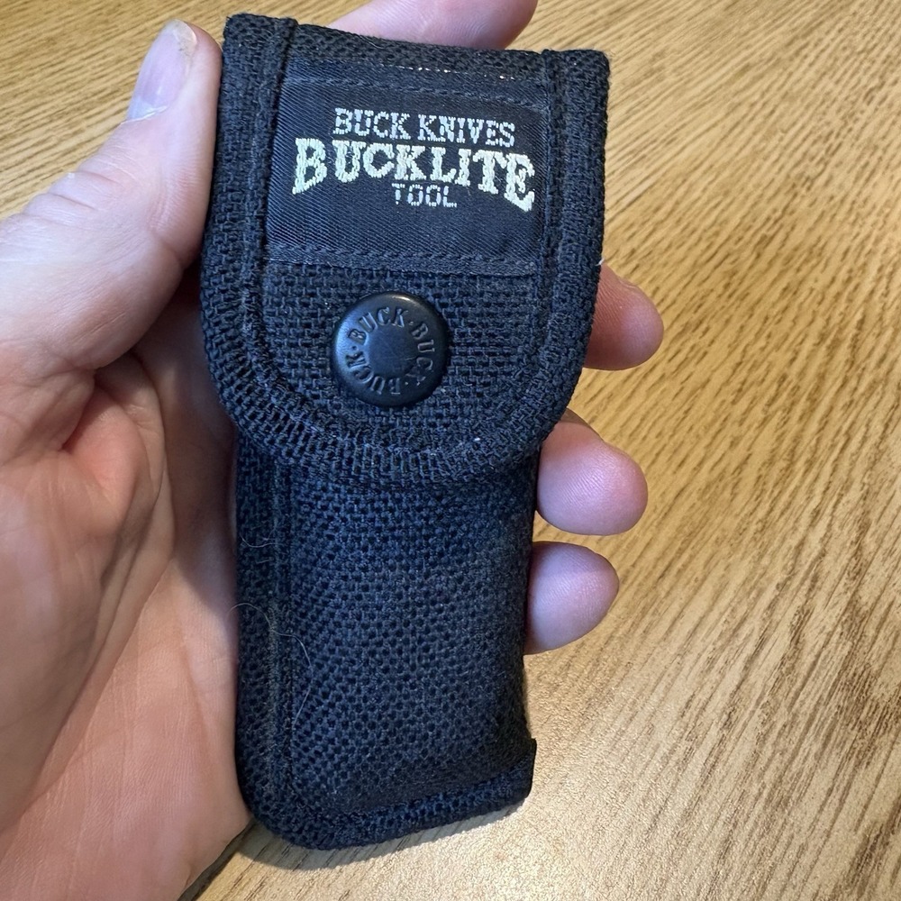 Buck Knives BUCKLITE Tool Model 355 USA Multi-Tool Pliers Knife w/ Nylon Sheath